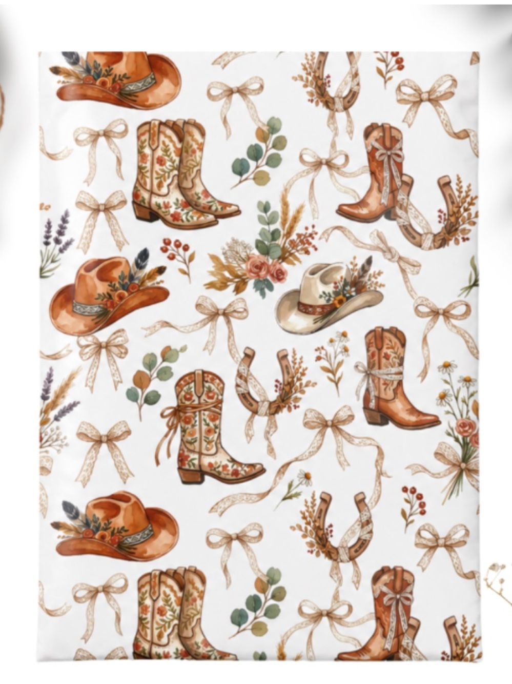 20- 10x13 cowgirl polymailers